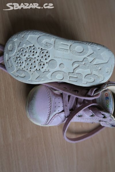 Geox 20 dívčí kožené kotníkové botičky - 4