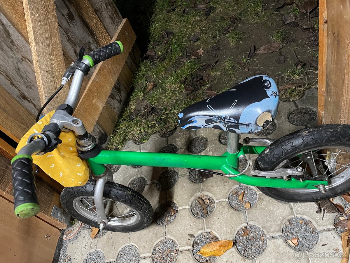 Dětské odrážedlo 12" zelené - 4