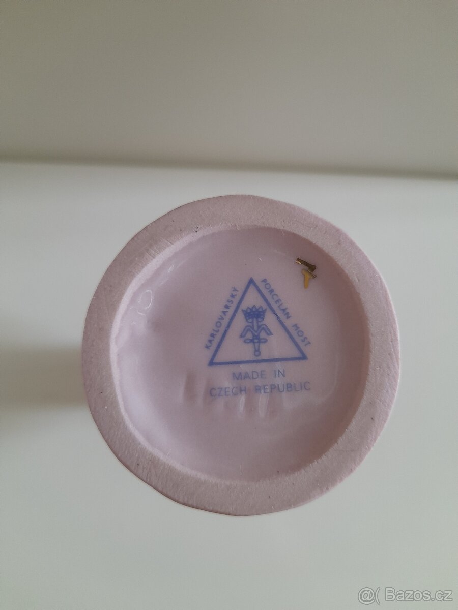 Vázička Karlovarský růžový porcelán - 4