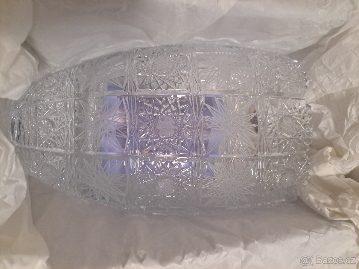 Aurum Crystal Broušená váza CLASSIC 230 mm - 4