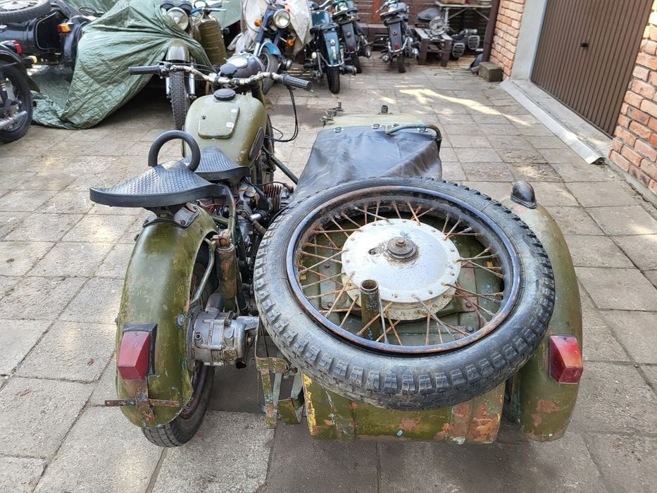 Dněpr,Ural-originál vojenský MW 750 s pohonem sajdy - 4