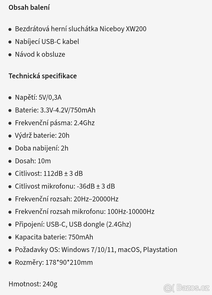 Bluetooth sluchátka niceboy xw200 - 4