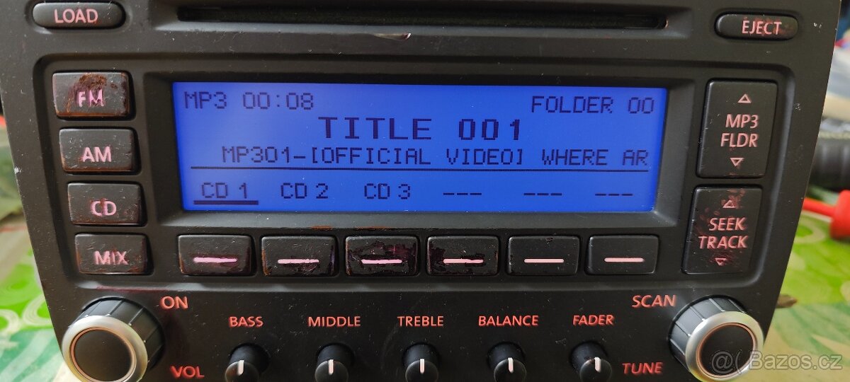 Originální autorádio VW Premium 7 s měničem na 6CD MP3 - 4