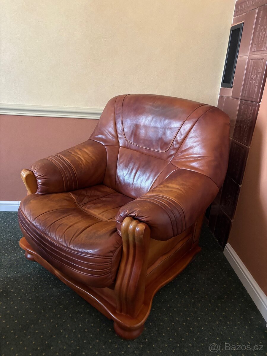 Kožená sedací souprava - 4
