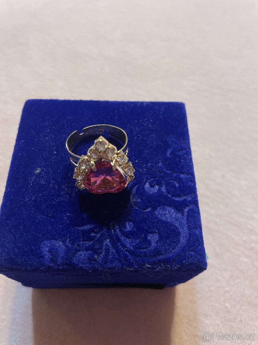 Krásný dámský pozlacený prsten - 4