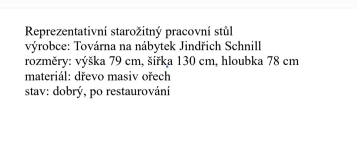 Starožitný psací stůl - 4
