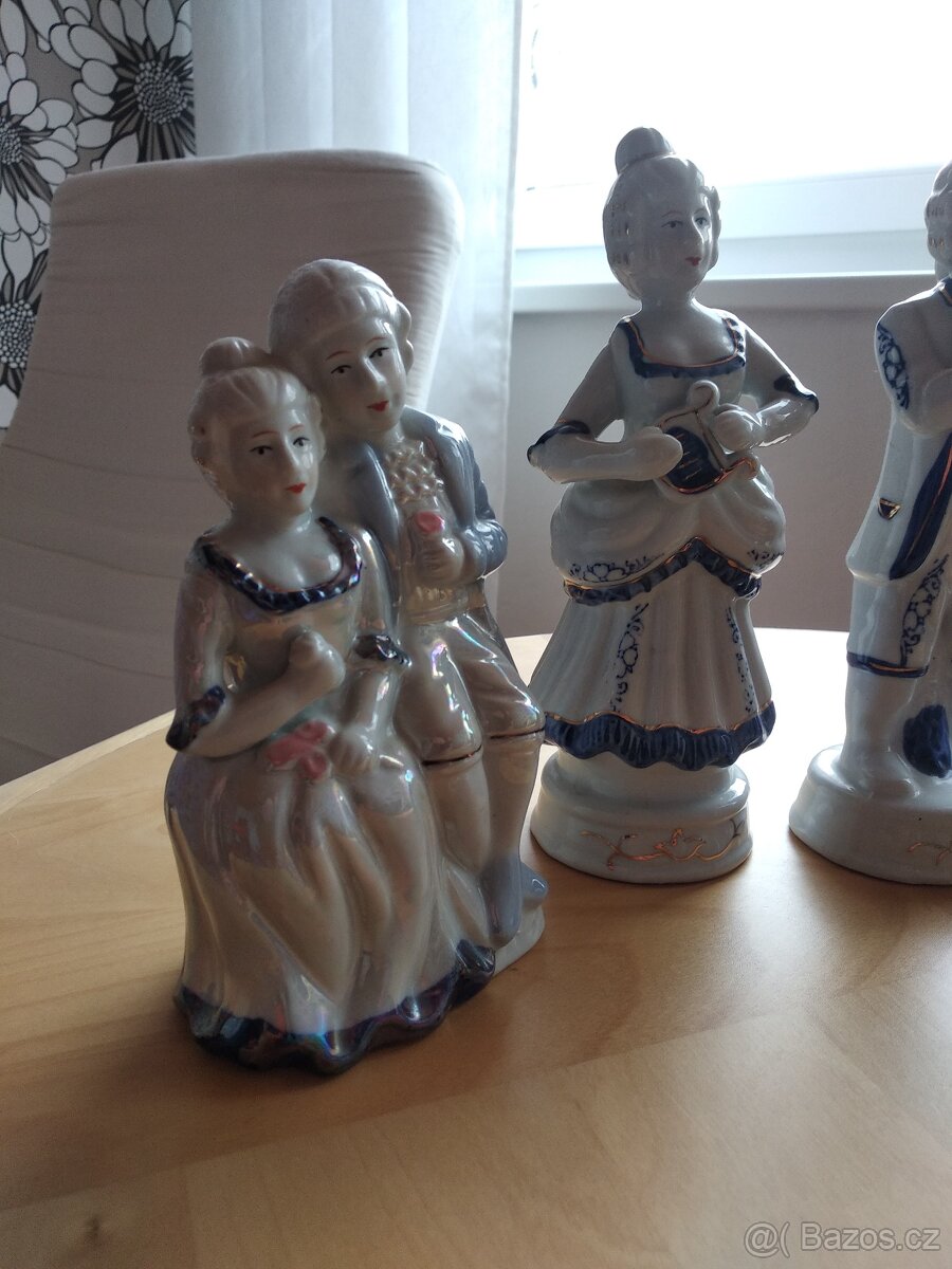 Prodám 4ks porcelánové figurky - 4