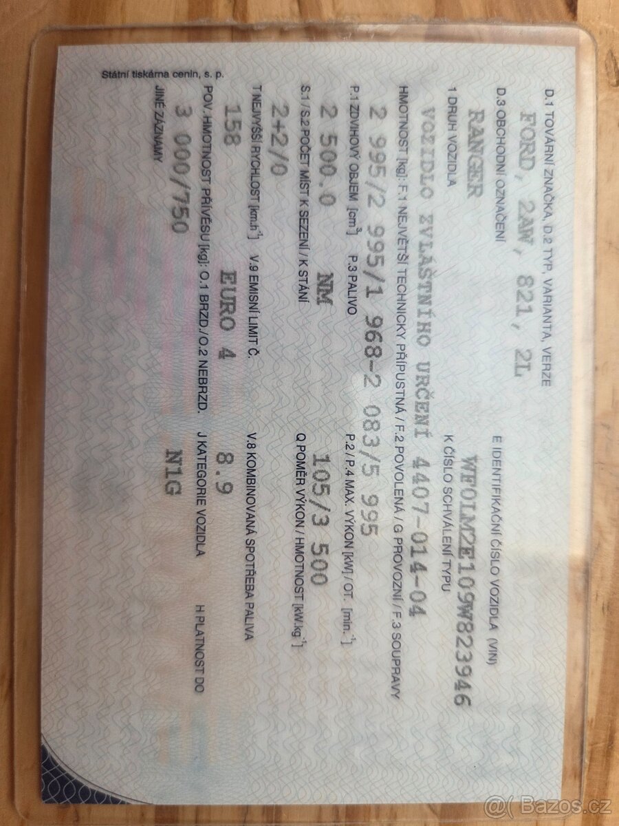 Ford ranger 2009, ČR, DPH, 207 tkm - 4