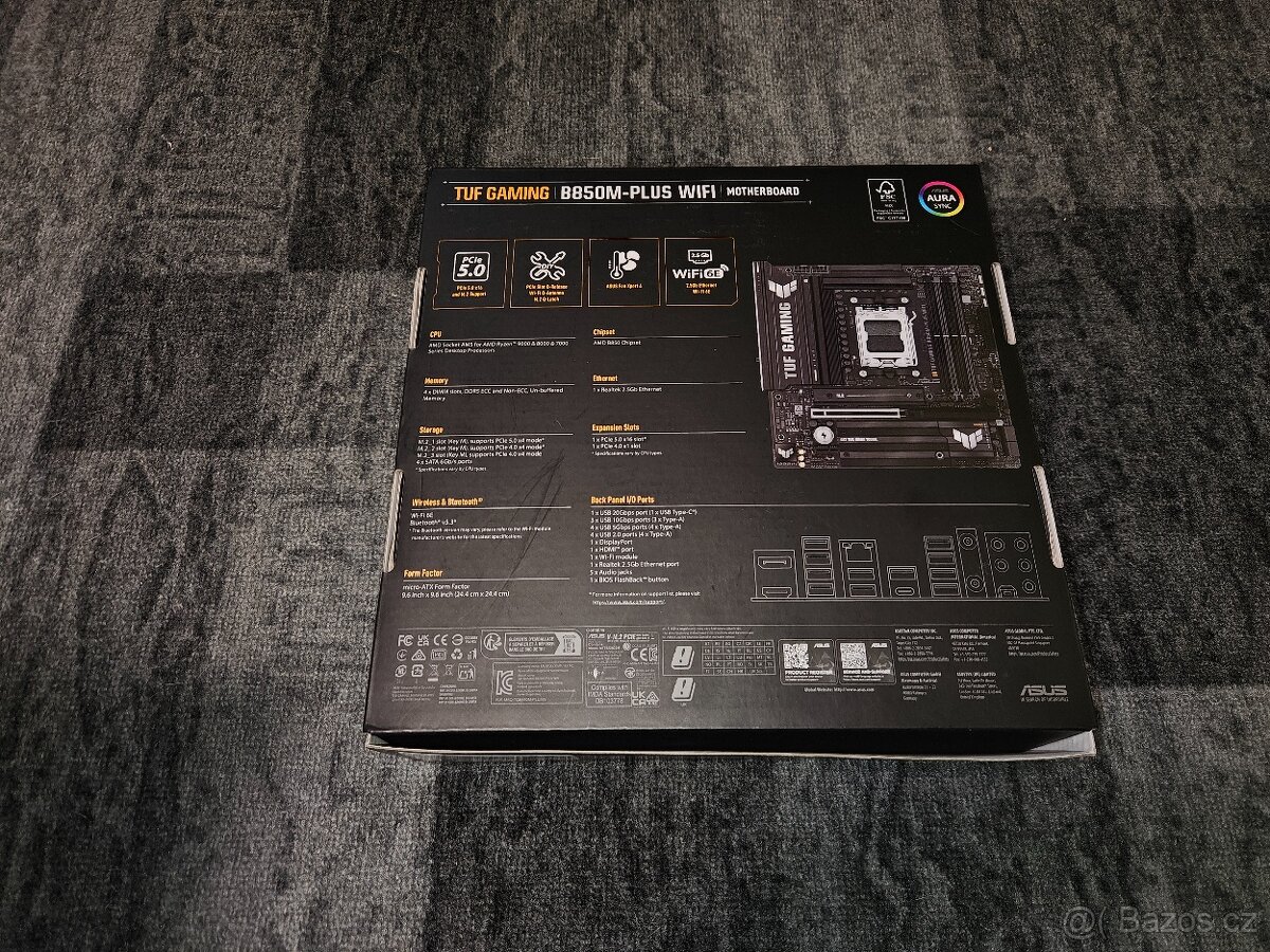 Prodám základní desku Asus TUF GAMING B850M-PLUS WIFI - 4