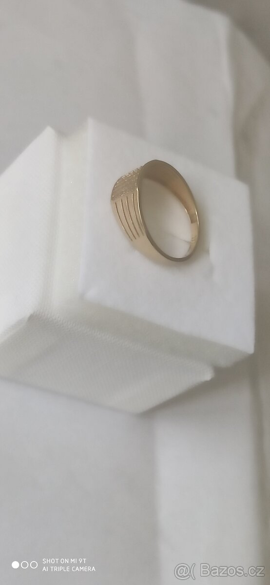 Zlatý prsten dámský vel.58 - 4