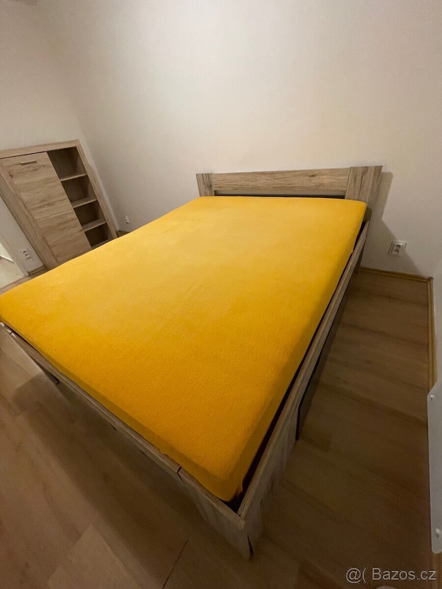POSTEL 160x200cm S ROŠTEM A MATRACÍ - 4