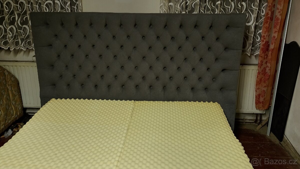 Moderní postel chestrfield - 4