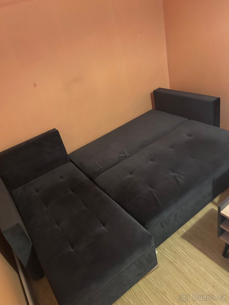 Rohová sedačka ALISTAIR L ČERNÁ MI17 - 4