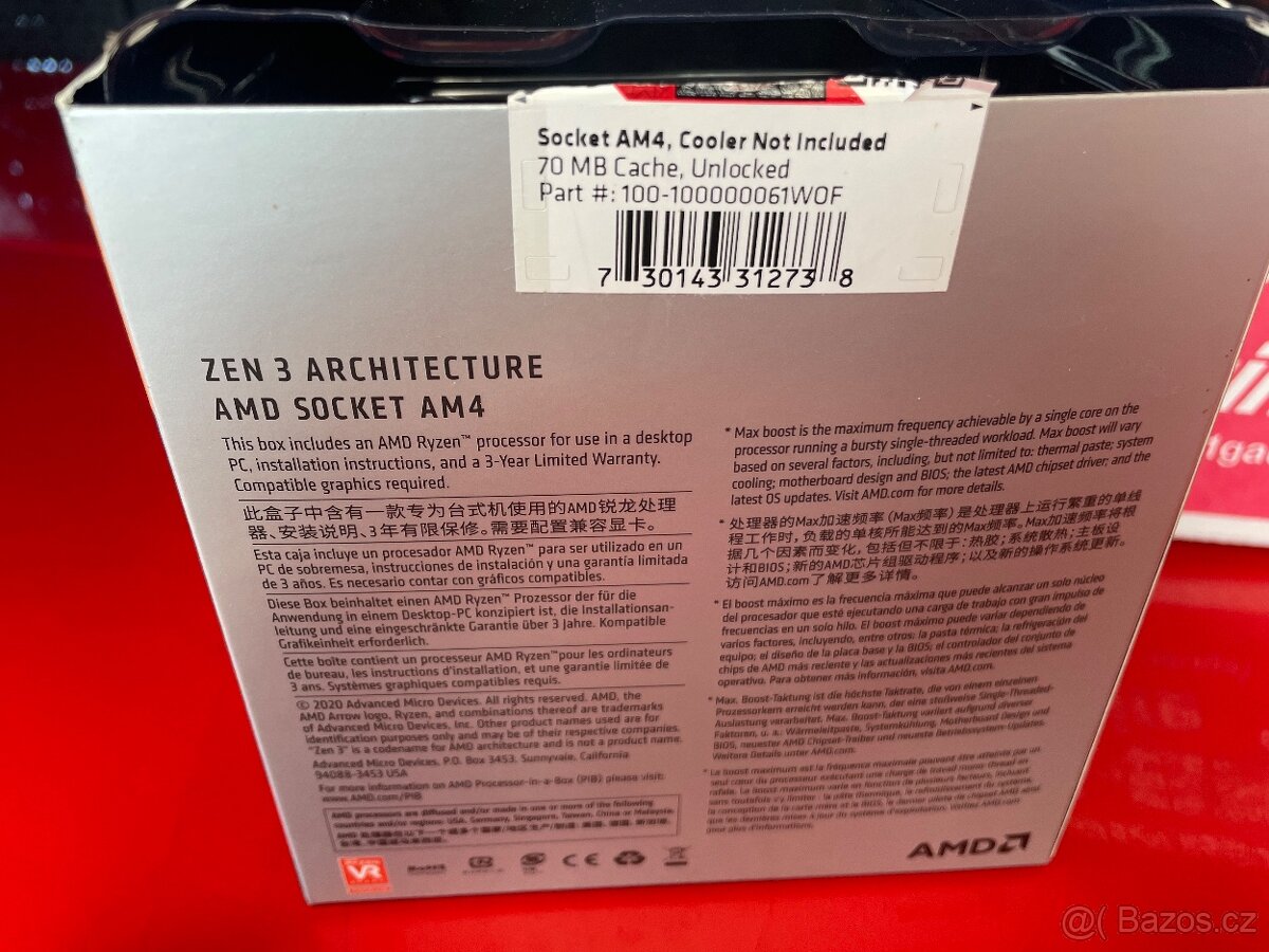 AMD Ryzen 9 5900X Procesor - 4