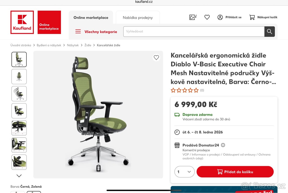 Kancelářská židle Diablo V-Basic - 4