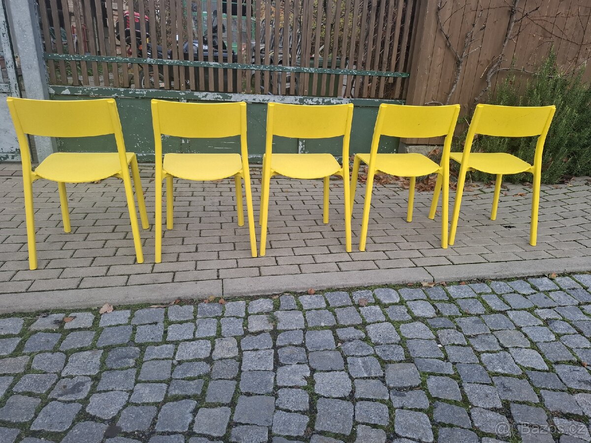 3x Žlutá židle ikea Janinge - 4