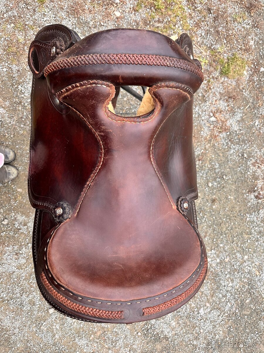 Westernové sedlo bez hrušky - 4