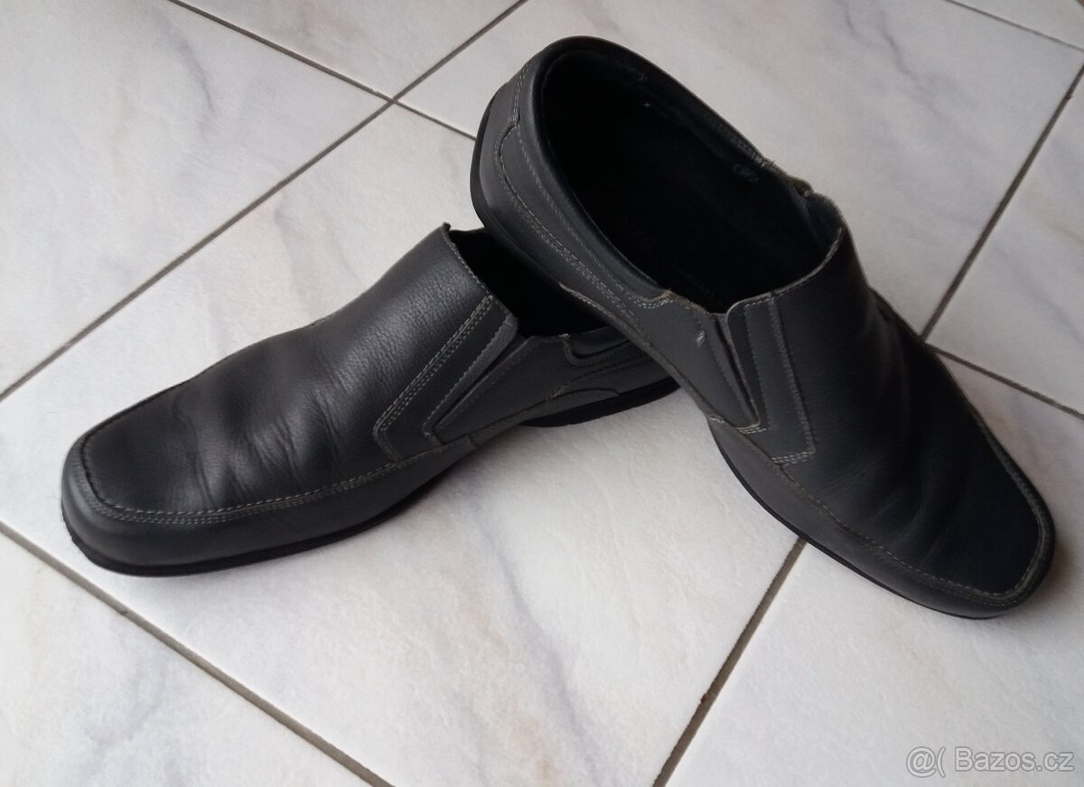 Pánské vycházkové kožené boty. Vel.43 - 4