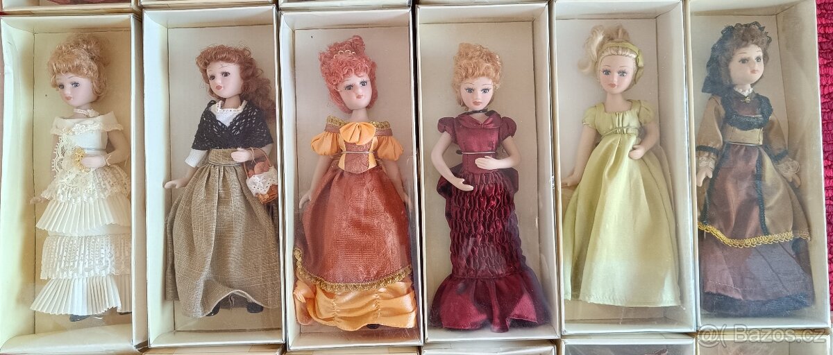 Porcelánové panenky Dámy minulých epoch - 4