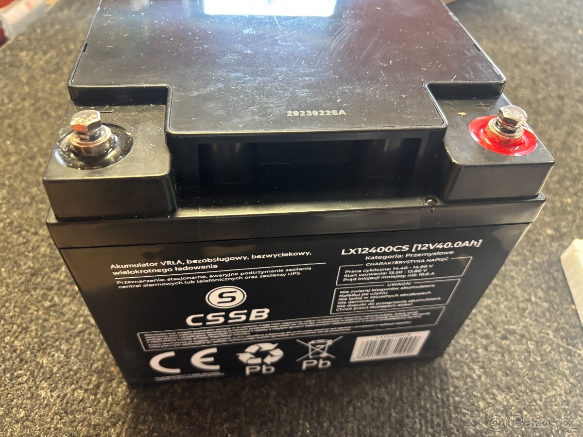 Baterie olověná 12V 40Ah LTC BATE-19834 - 4