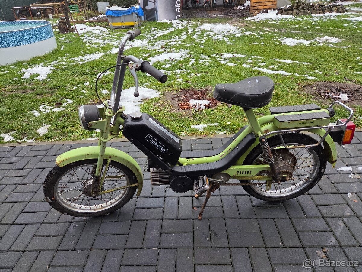 Babetta 210 s kartičkou, zelená původní 1. - 4