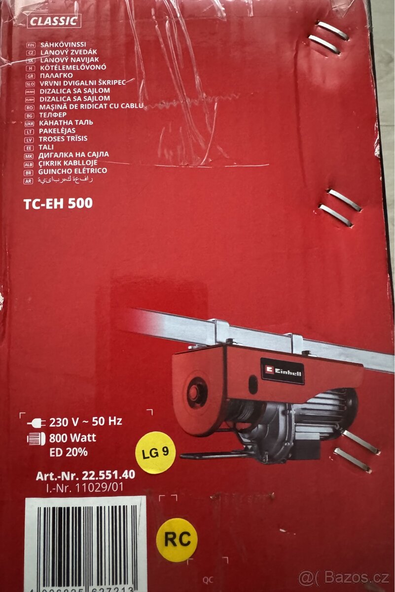 Lanový zvedák TC-EH 500-18 - 4