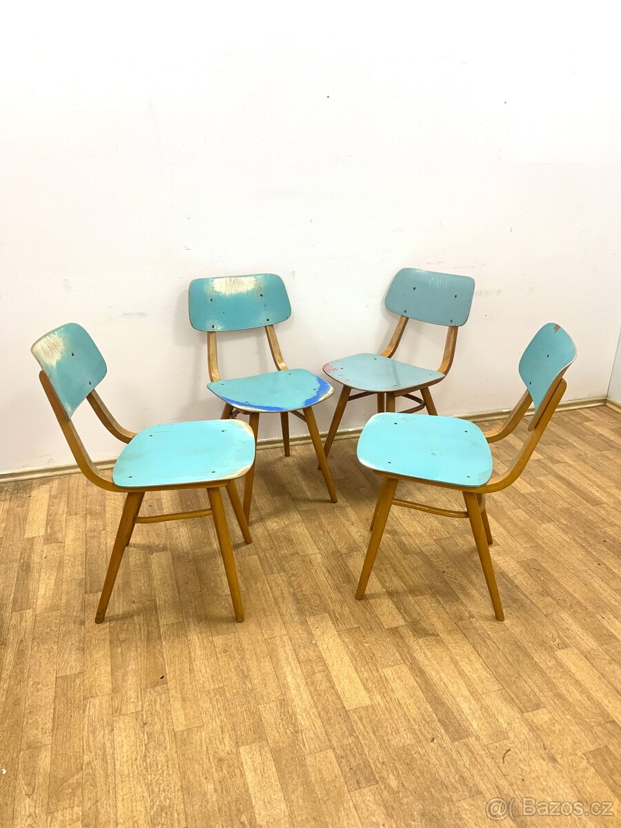 Retro židle TON HOLEŠOV 60. léta - 4