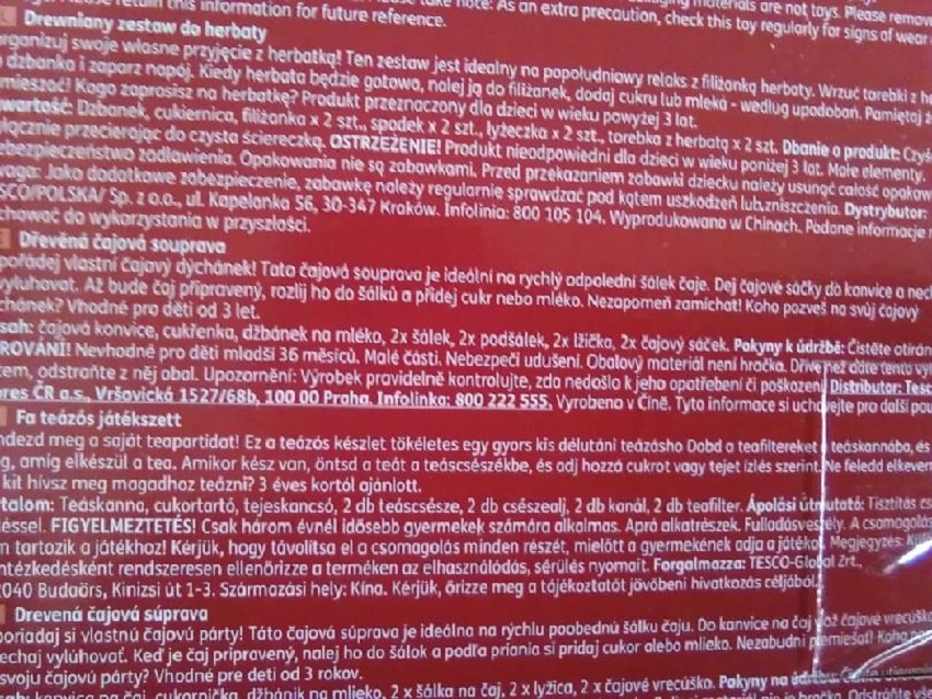 Dřevěná čajová souprava - 4