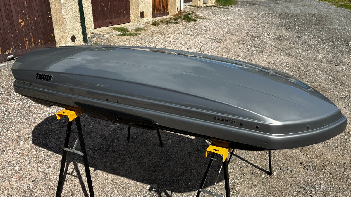 THULE DYNAMIC 800 TMAVĚ ŠEDÁ METALÍZA-LESK,TOPSTAV,JAKO NOVÝ - 4