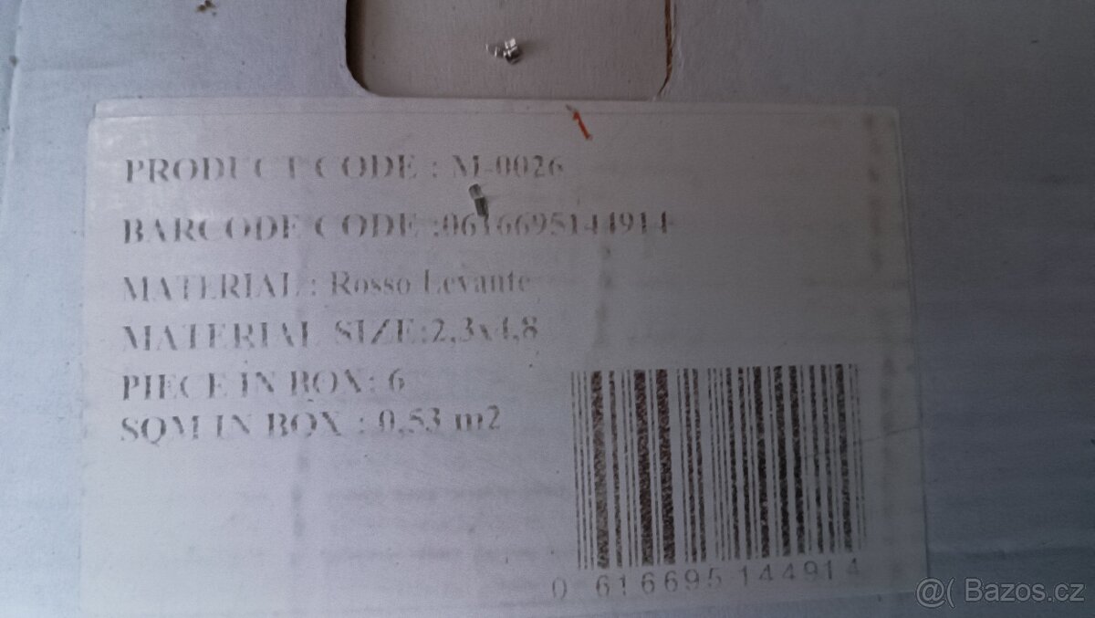 Mozaika mramor rosso levante - 4