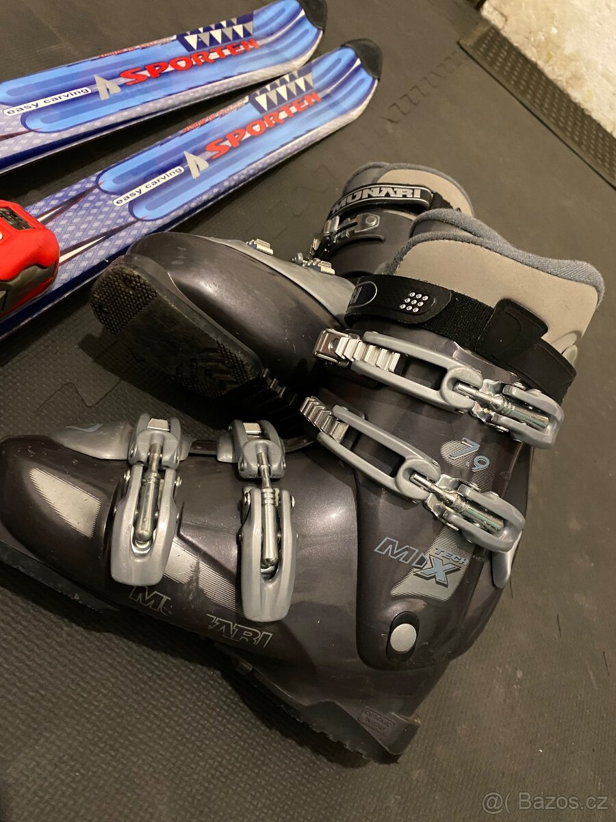 Lyže Sporten 160 + lyžáky - 4