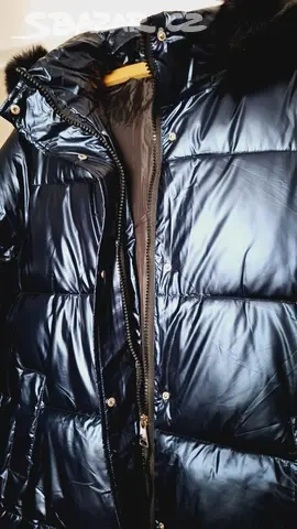 Dámská dlouhá bunda,kabát zimní vel.XL-XXL - 4