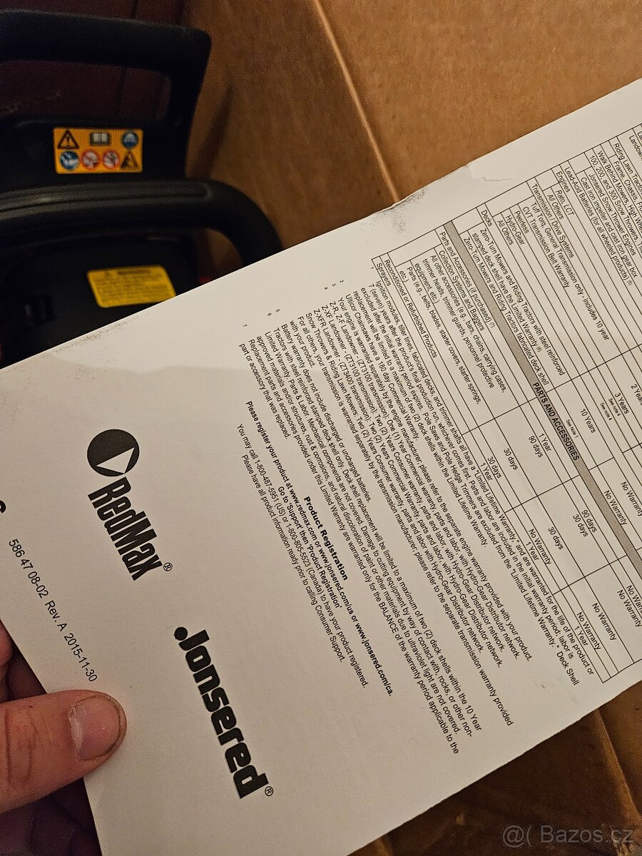 Motorova pila Jonsered Redmax - 4