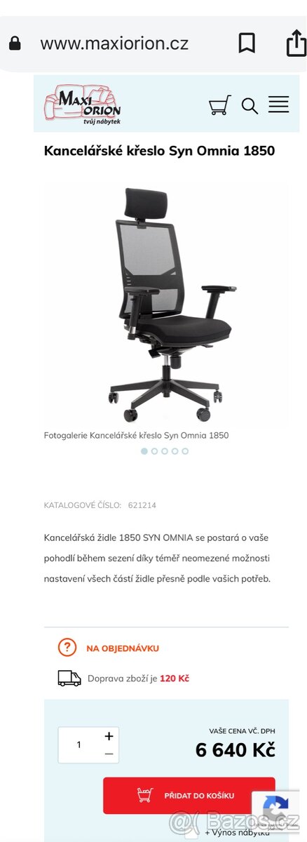 kancelářská židle Antares 1850 SYN Omnia - 4