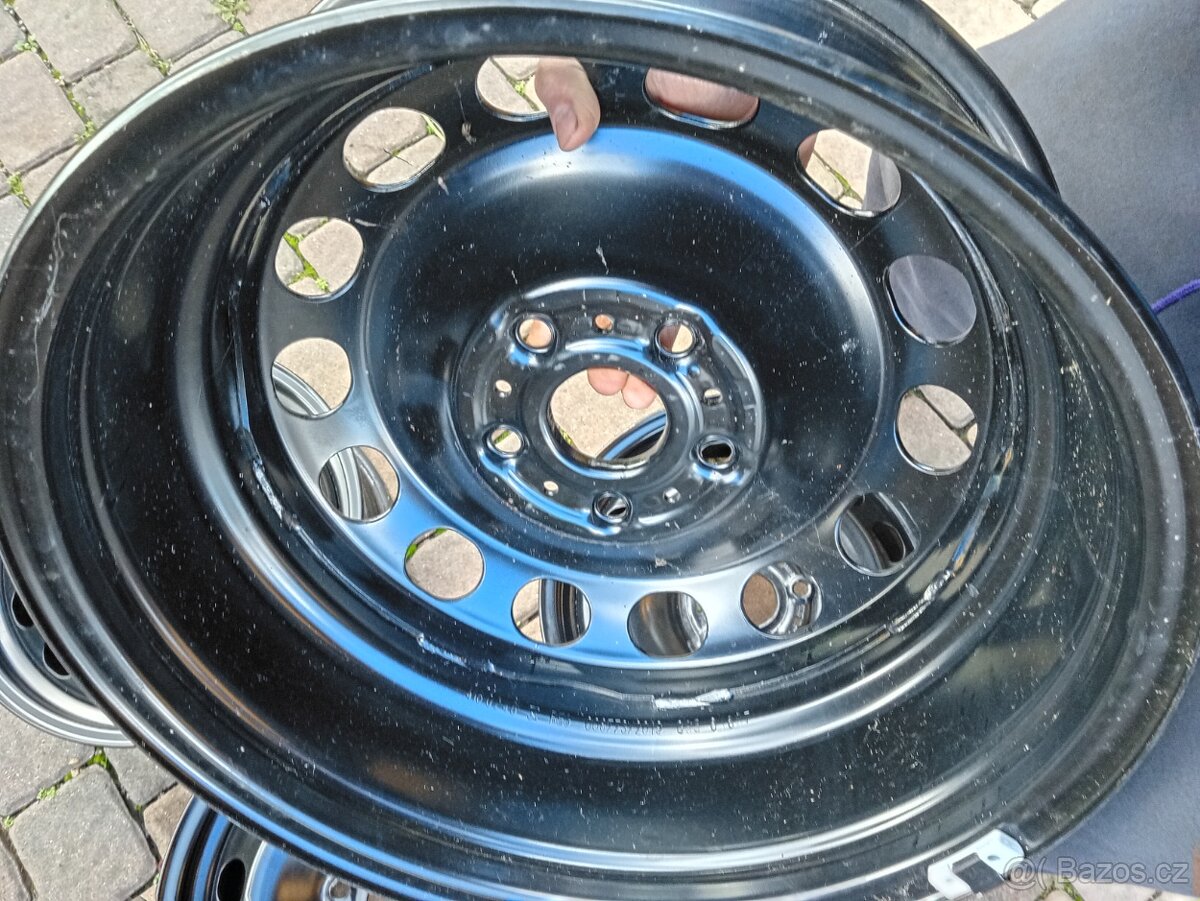 Plechové disky 5x112 R16 NEJETÉ VW / ŠKODA /AUDI - 4