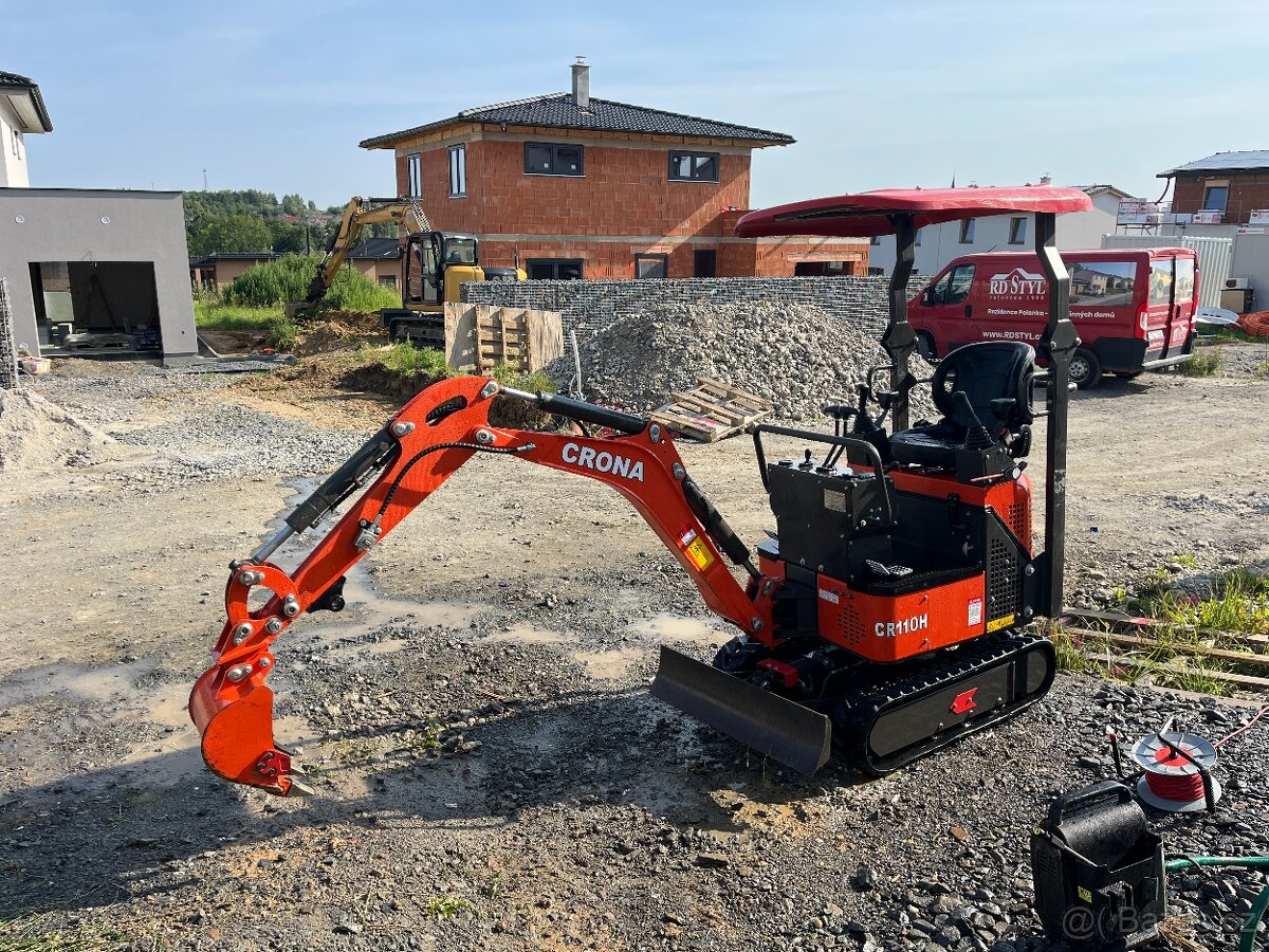 Minibagr CR11OH - J , profi uložení joysticků - 4