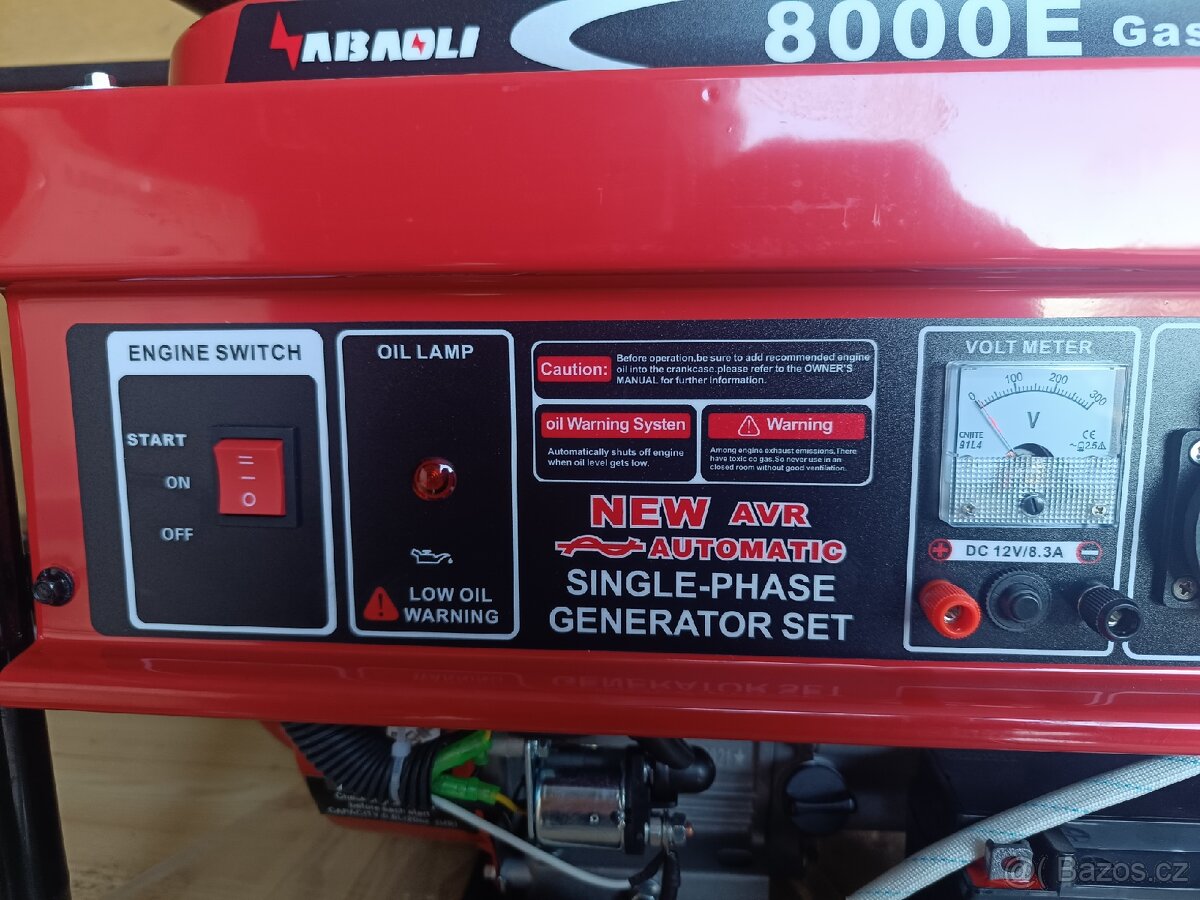 Elektrocentrála 8 kW, AVR, elektrický startér - 4