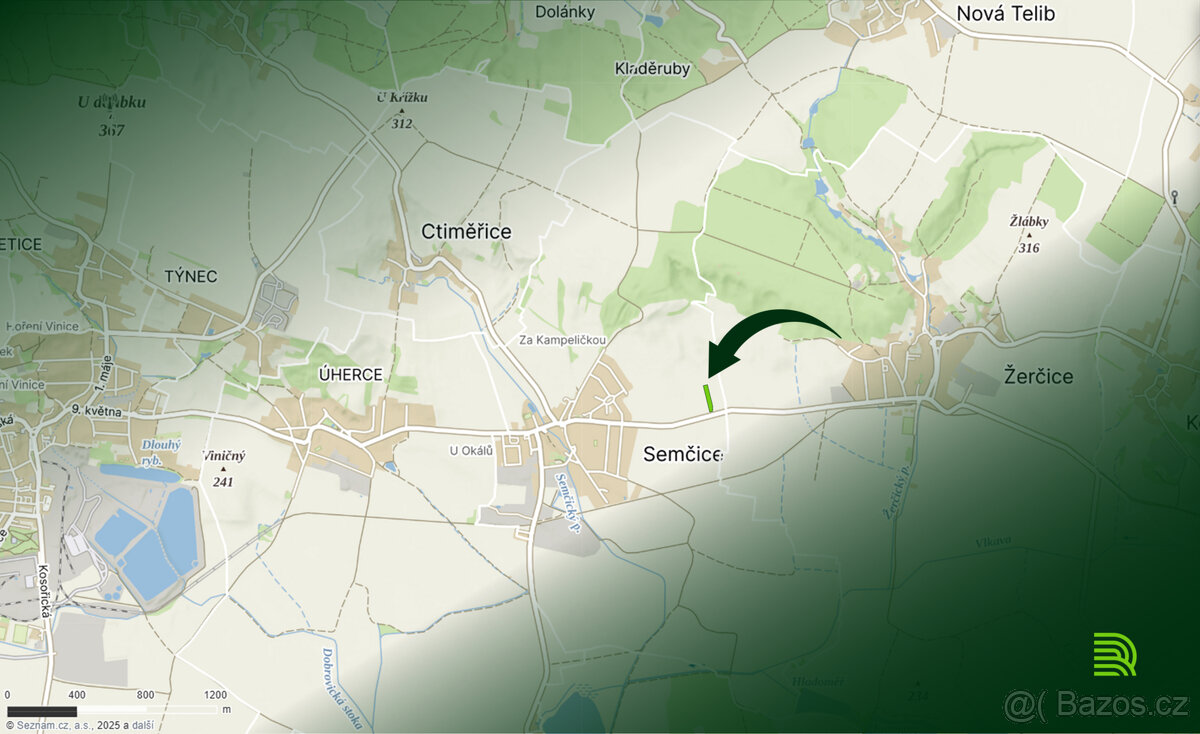 Prodej pozemku KÚ Semčice LV 169 - 4