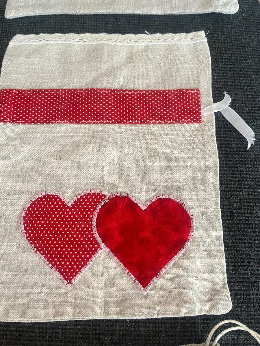 lněné látkové pytlíčky,sáčky na potraviny - 4