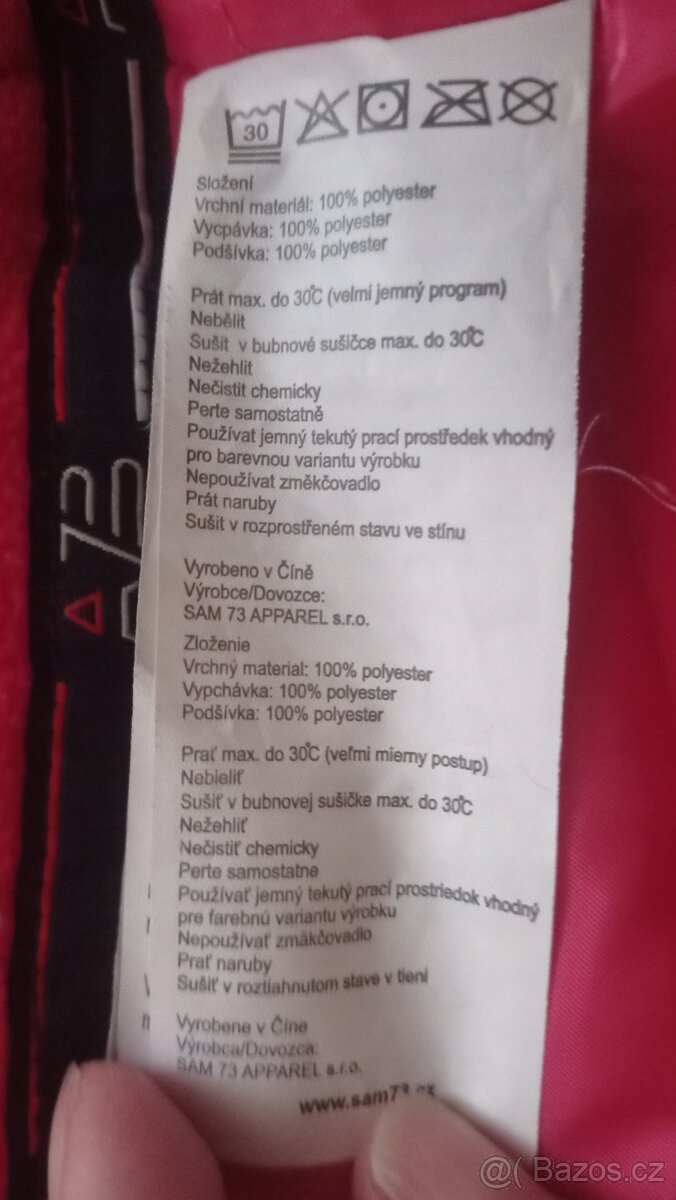 Dámská zimní, lyžařská bunda zn. Sam73 vel. L - 4