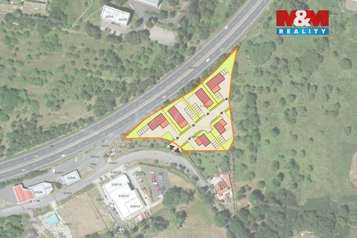 Prodej komerčního pozemku, 4612 m², Dalovice - 4