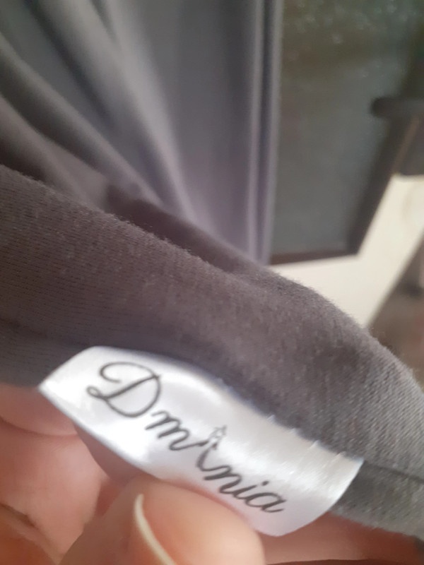 Krásné zimní šedé šaty značky Dmania, XL - 4