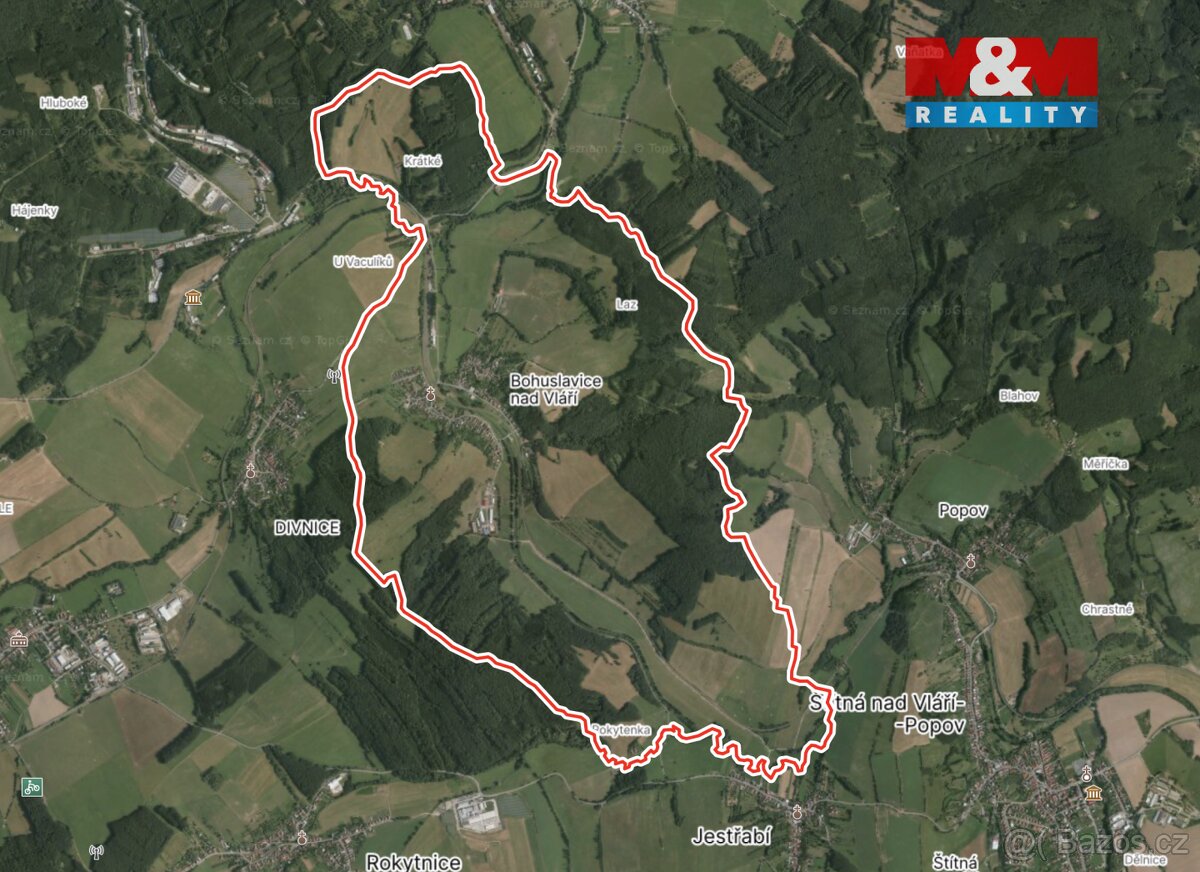 Prodej louky, 127756 m², Bohuslavice nad Vláří - 4