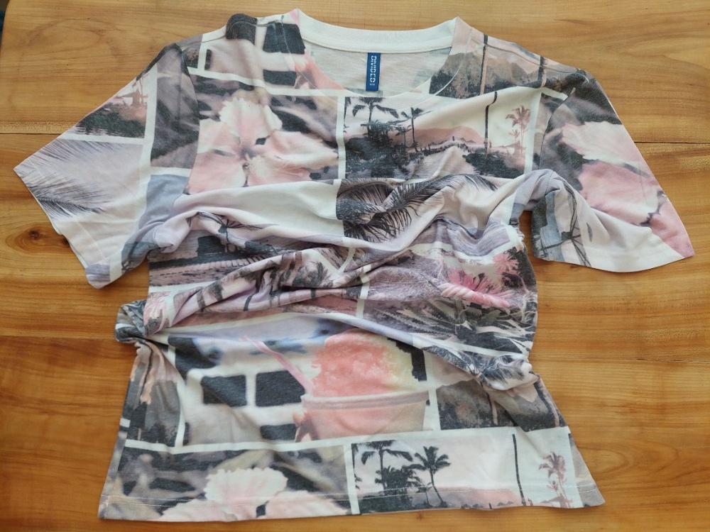 Moderní zánovní triko HM - California dreaming - SLEVA - 4