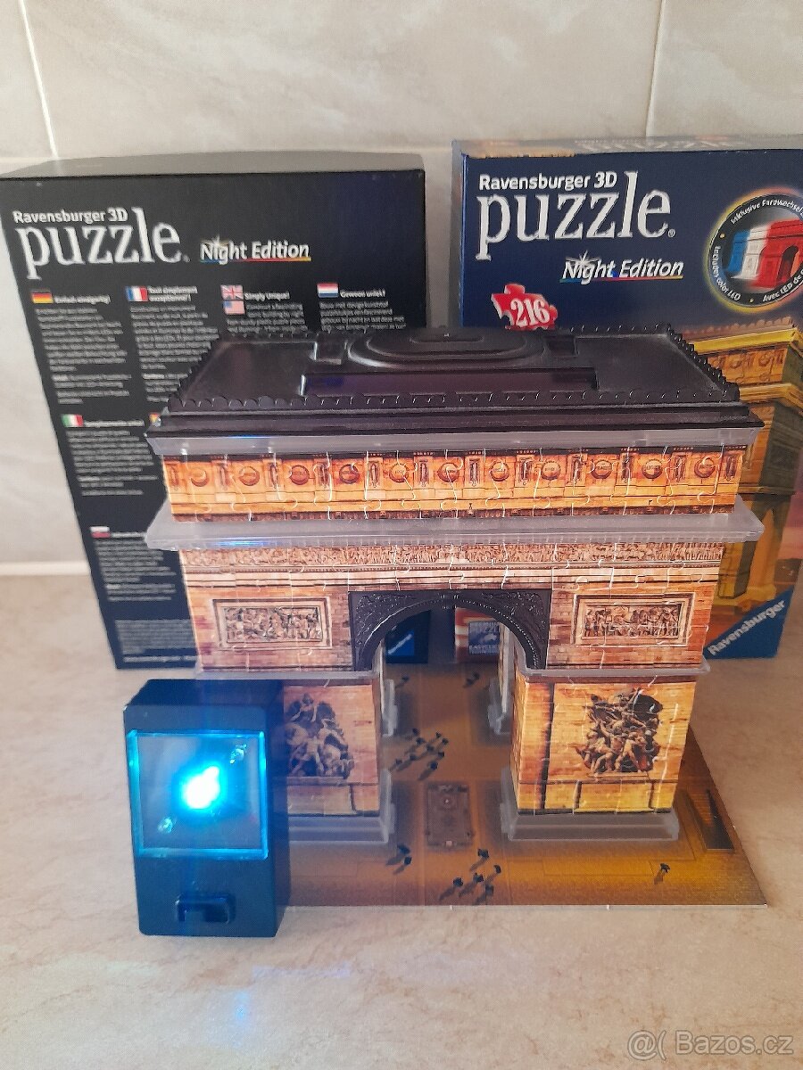 Ravenssburger 3D puzzle noční edice.(Oblouk,Věž,Maják) - 4