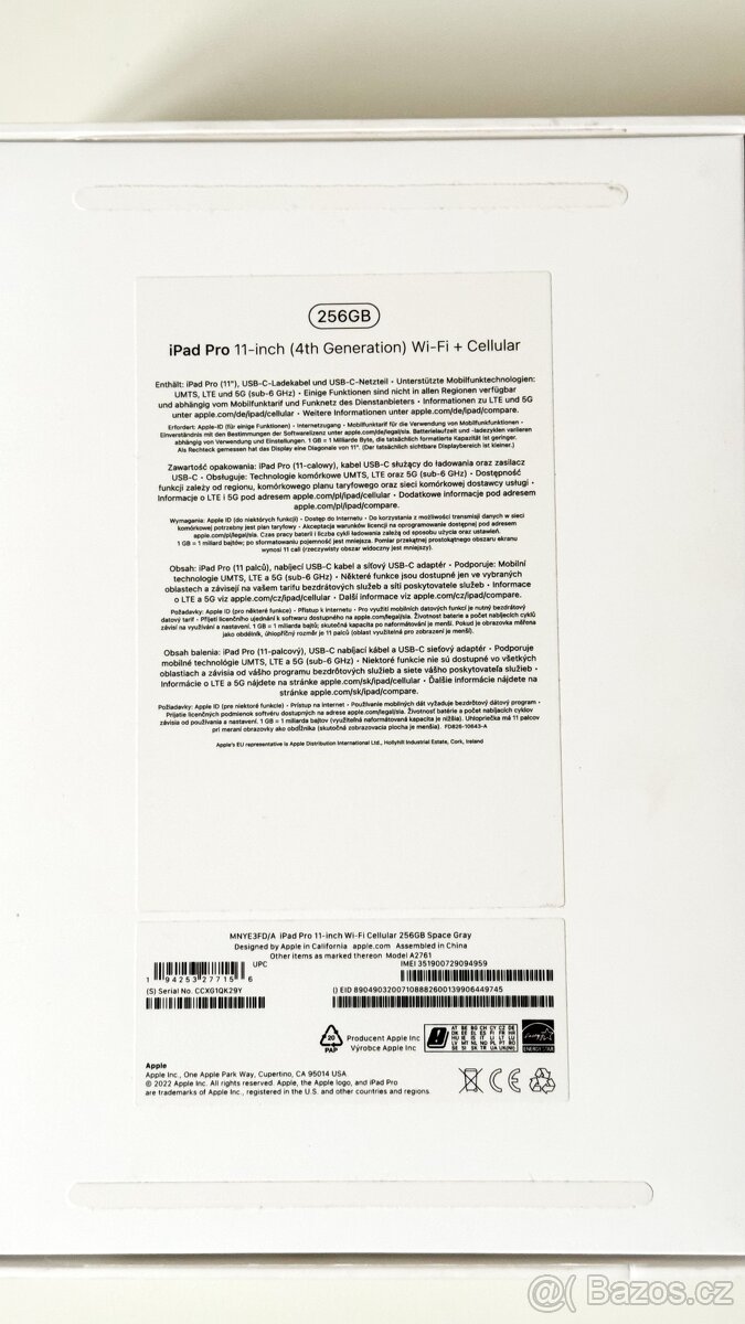 iPad Pro 11″ 4. gen(2022) 256GB Cellular + Keyboard + Pencil - 4