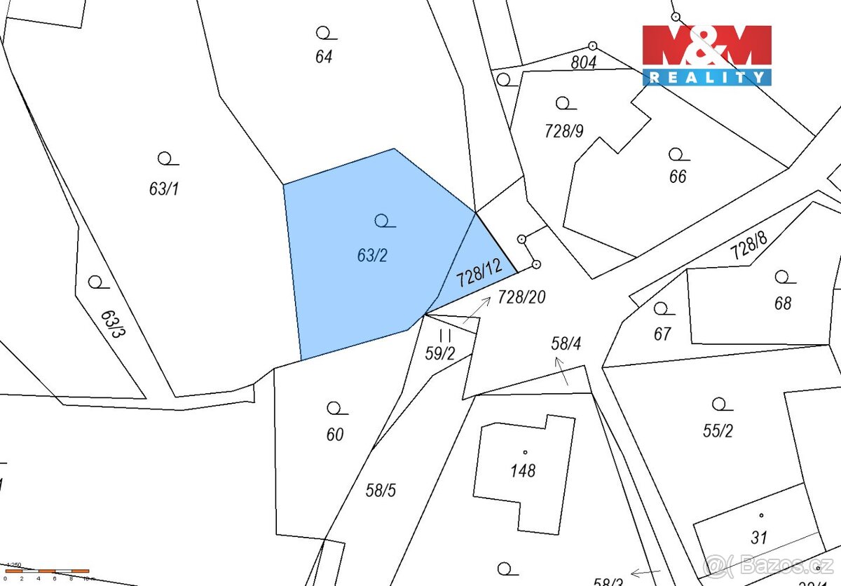 Prodej zahrady, 439 m², Pohořany, Žitenice - 4