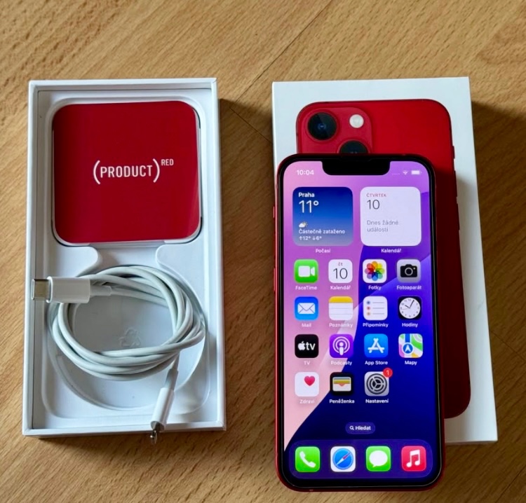 iPhone 13 Mini Red BATERIE 100% TOP - 4