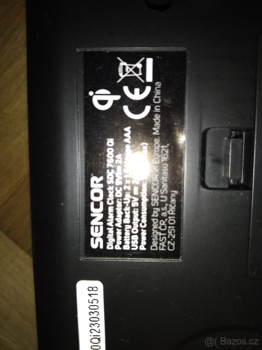Digitální budík Zn.Sencor SDC 7600 Qi - 4
