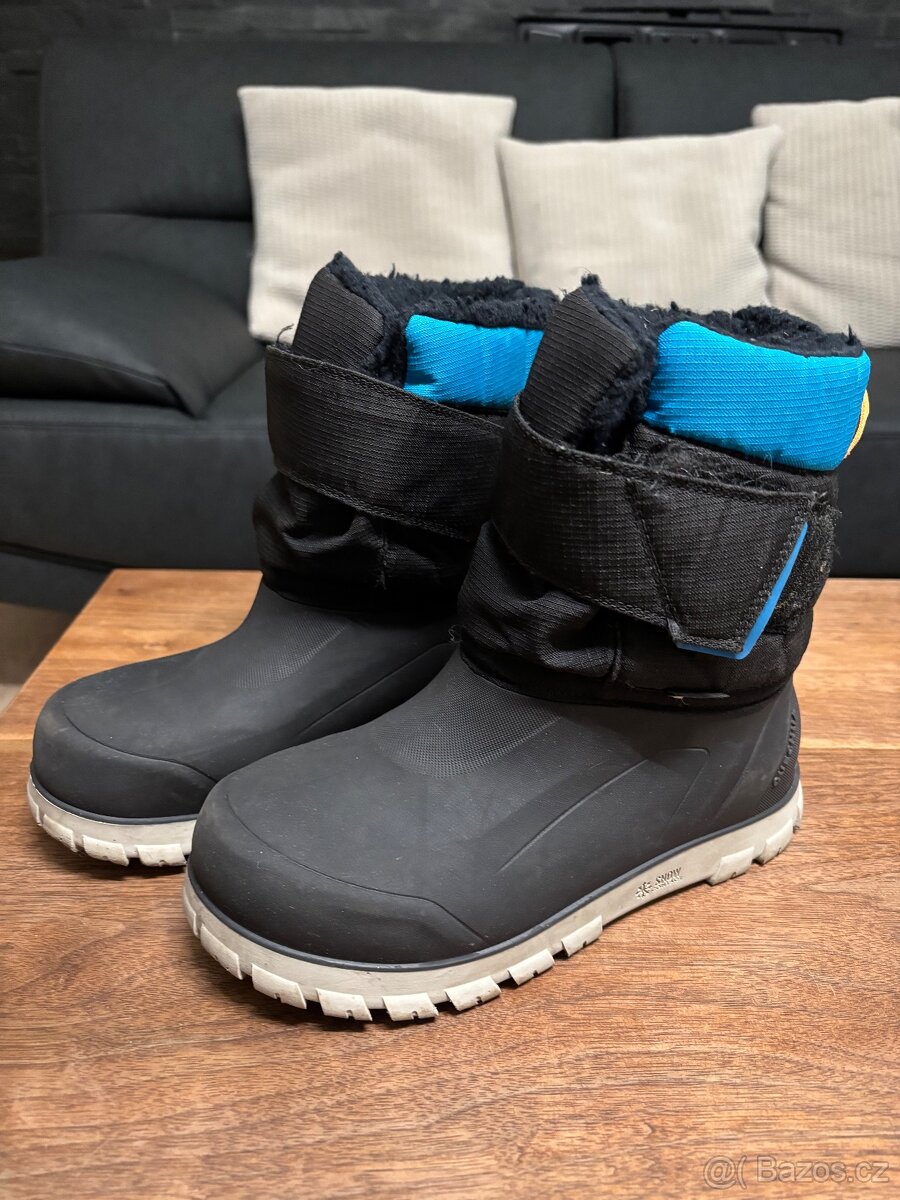 Dětské nepromokavé sněhule na suchý zip EU 33 aEU38 - 4